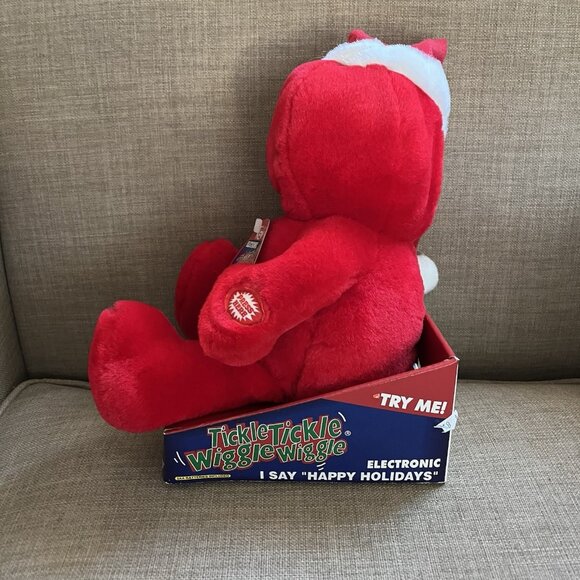 Vtg Dan Dee Tickle Tickle Wiggle Wiggle Animatronic Plush Happy Holidays *READ* - Picture 4 of 7